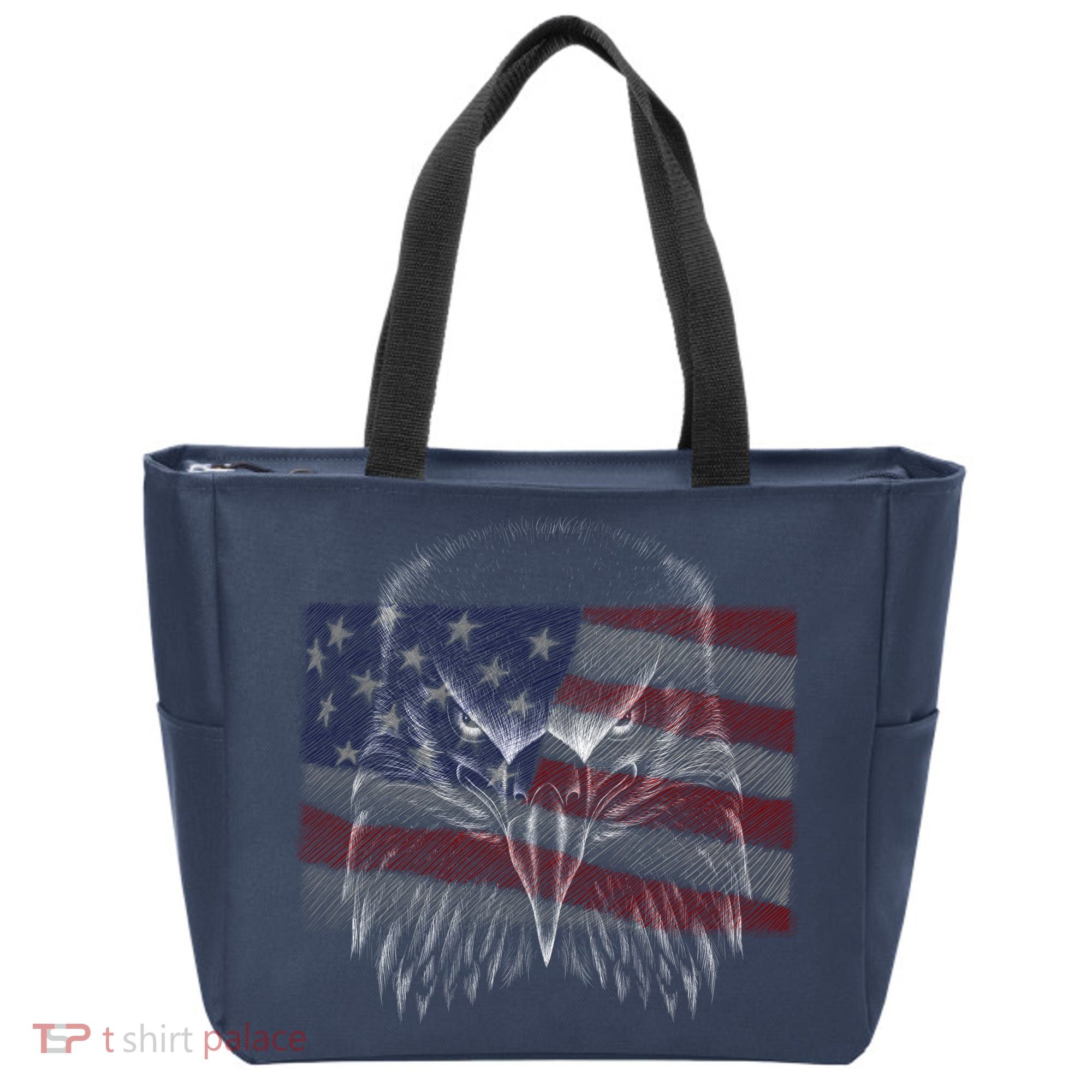 American Eagle Sketch Art Tote Bag