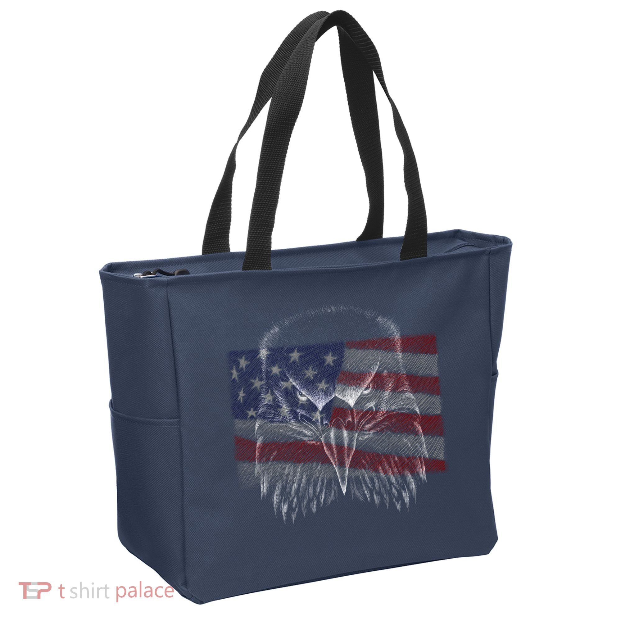 American Eagle Sketch Art Tote Bag