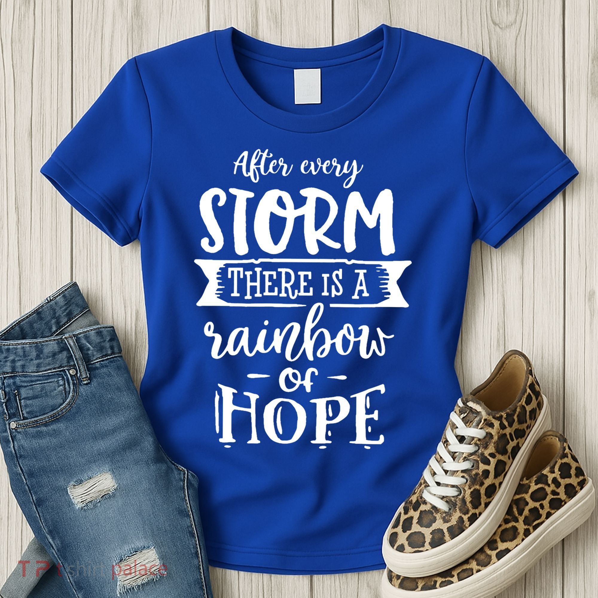 After Every Storm There's Is As Rainbow Of Hope Women's T-Shirt