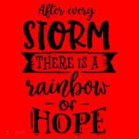 After Every Storm There's Is As Rainbow Of Hope Santa Hat thumb 1