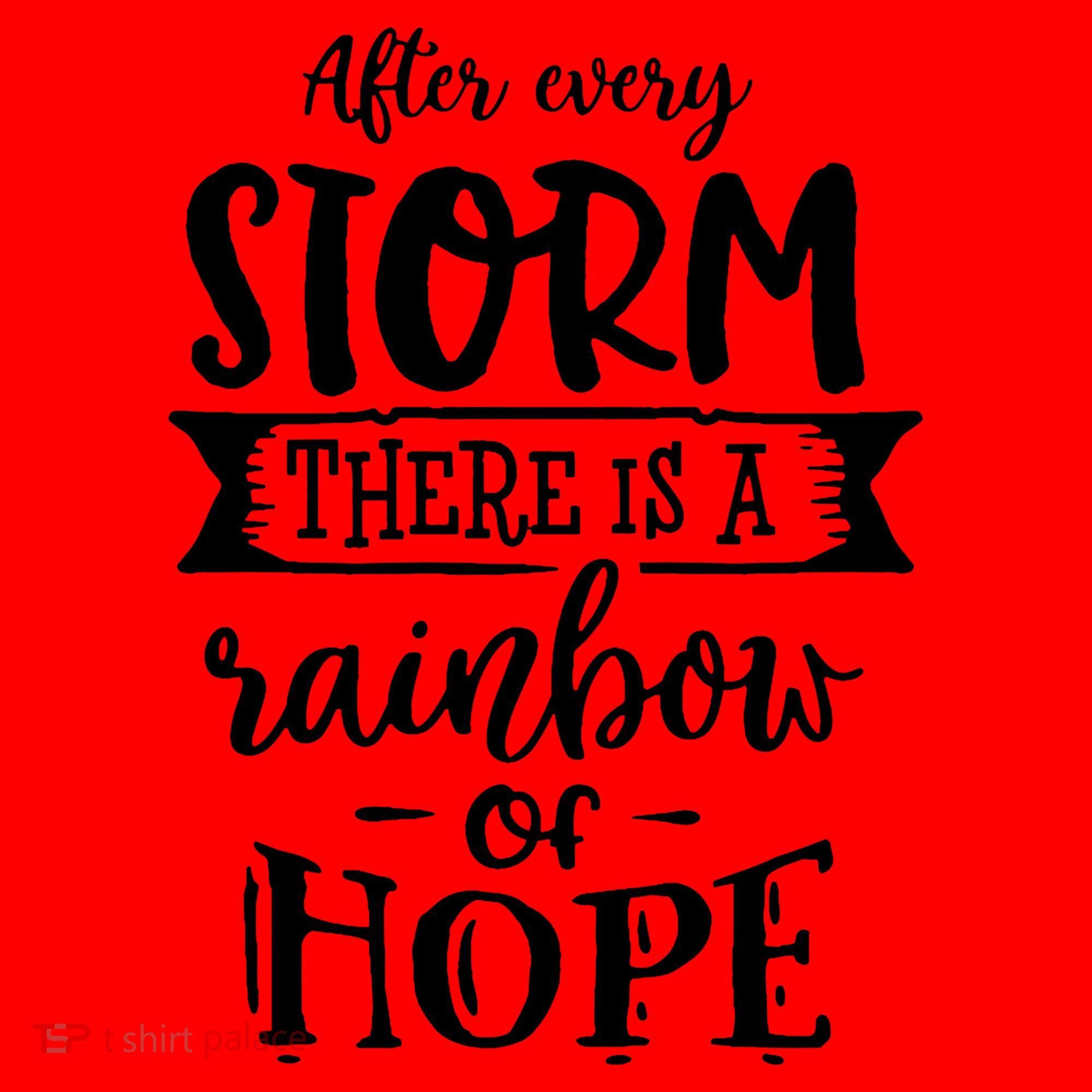 After Every Storm There's Is As Rainbow Of Hope Santa Hat