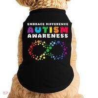 Autism Embrace The Spectrum Autism Awareness Doggie Tank thumb 0