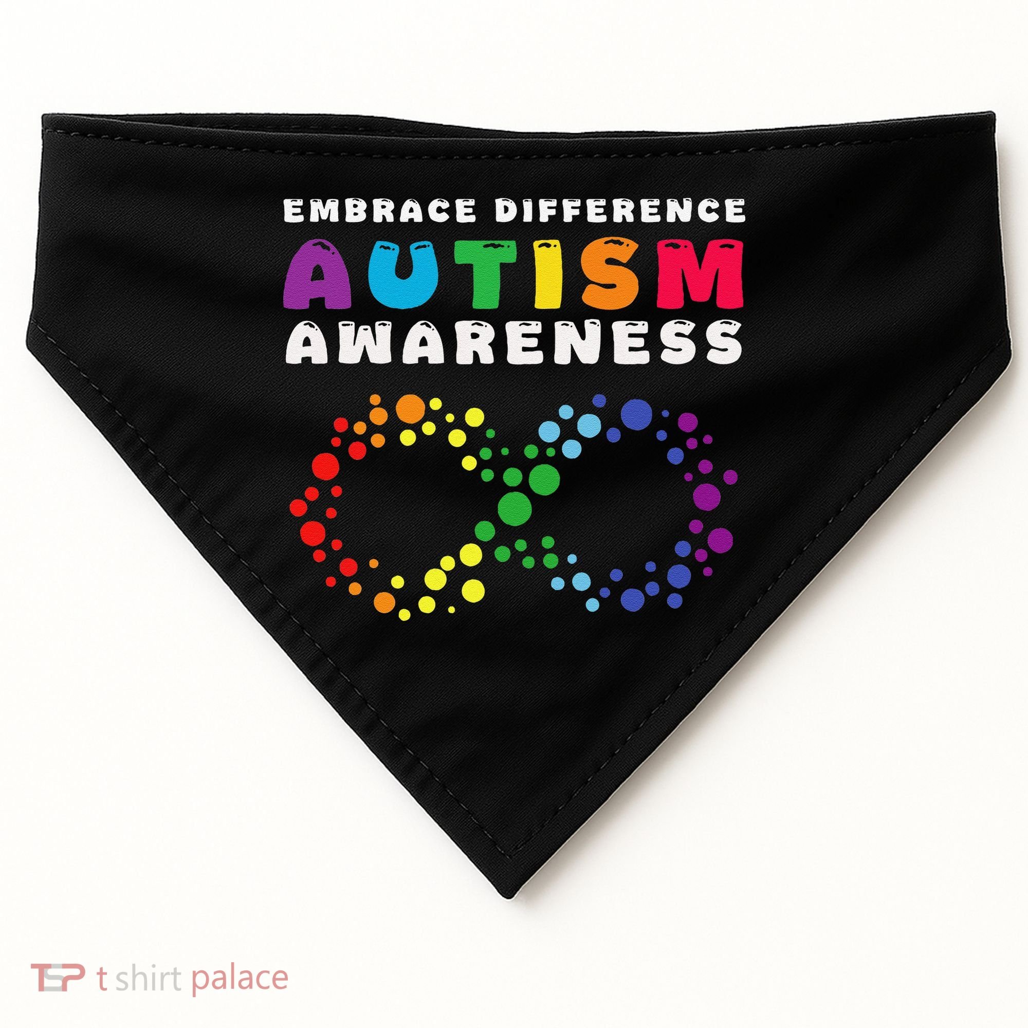 Autism Embrace The Spectrum Autism Awareness USA-Made Doggie Bandana