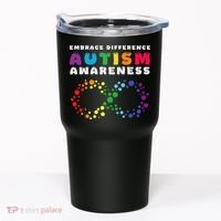Autism Embrace The Spectrum Autism Awareness Tumbler thumb 0