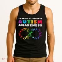 Autism Embrace The Spectrum Autism Awareness Tank Top thumb 3