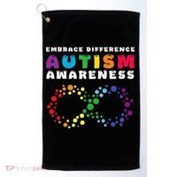 Autism Embrace The Spectrum Autism Awareness Golf Towel thumb 0