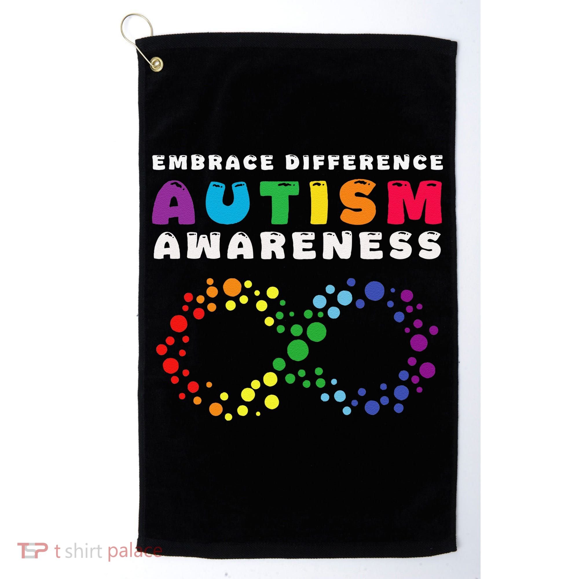 Autism Embrace The Spectrum Autism Awareness Golf Towel