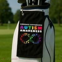 Autism Embrace The Spectrum Autism Awareness Golf Towel thumb 2
