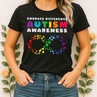 Autism Embrace The Spectrum Autism Awareness Women's T-Shirt thumb 2