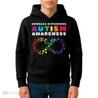 Autism Embrace The Spectrum Autism Awareness Kids Hoodie thumb 4