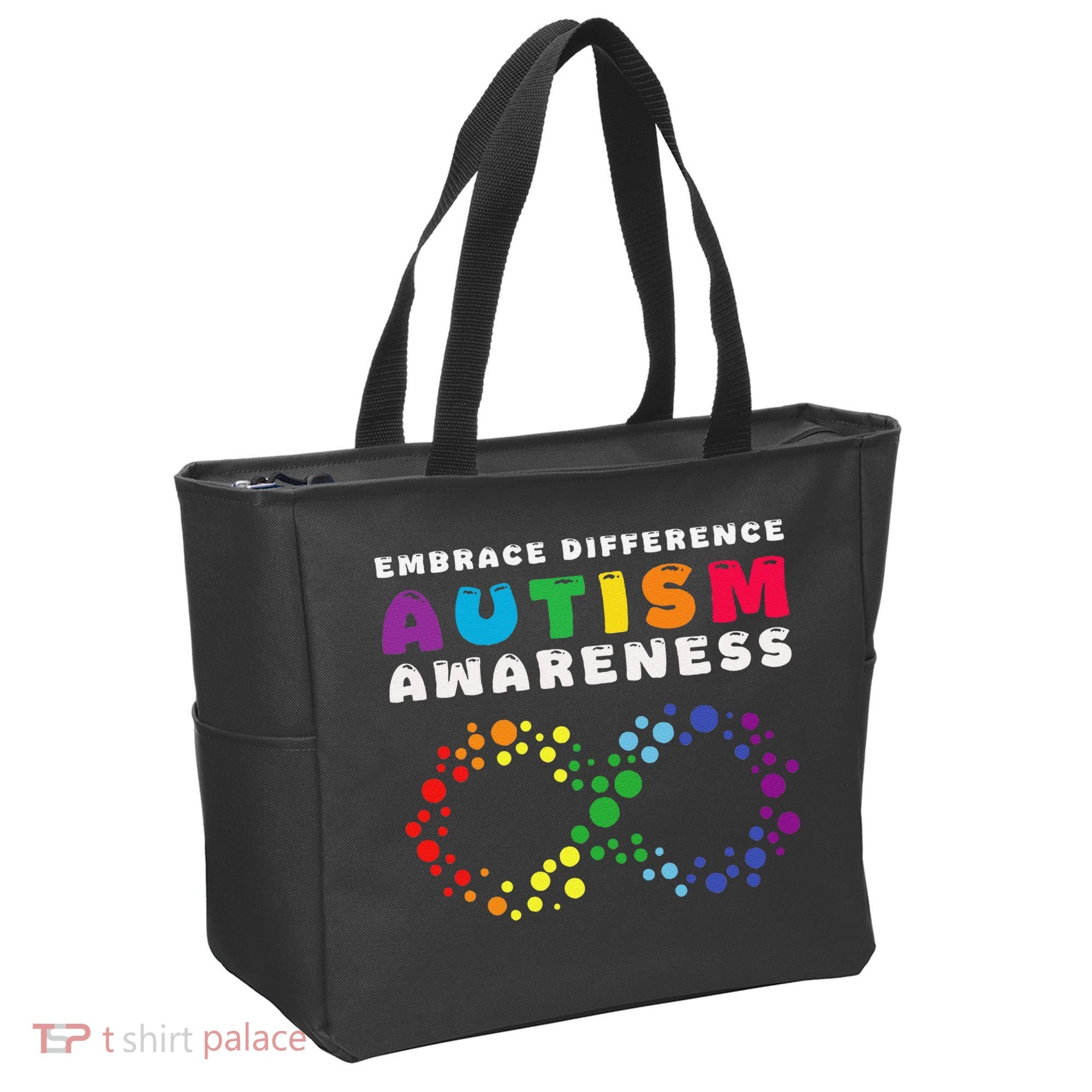 Autism Embrace The Spectrum Autism Awareness Tote Bag