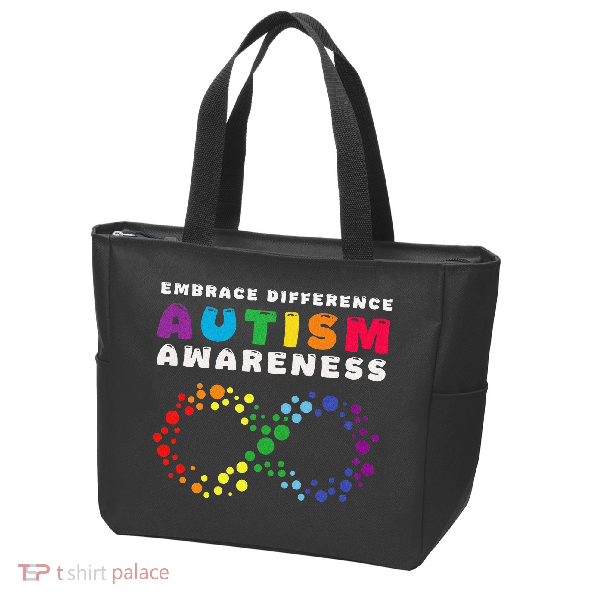 Autism Embrace The Spectrum Autism Awareness Tote Bag