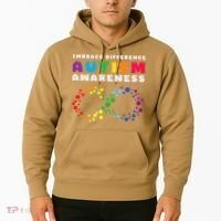 Autism Embrace The Spectrum Autism Awareness Hoodie thumb 2