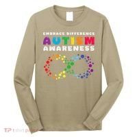 Autism Embrace The Spectrum Autism Awareness Long Sleeve Shirt thumb 0