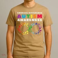 Autism Embrace The Spectrum Autism Awareness T-Shirt thumb 3