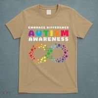 Autism Embrace The Spectrum Autism Awareness T-Shirt thumb 5