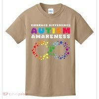 Autism Embrace The Spectrum Autism Awareness Kids T-Shirt thumb 0