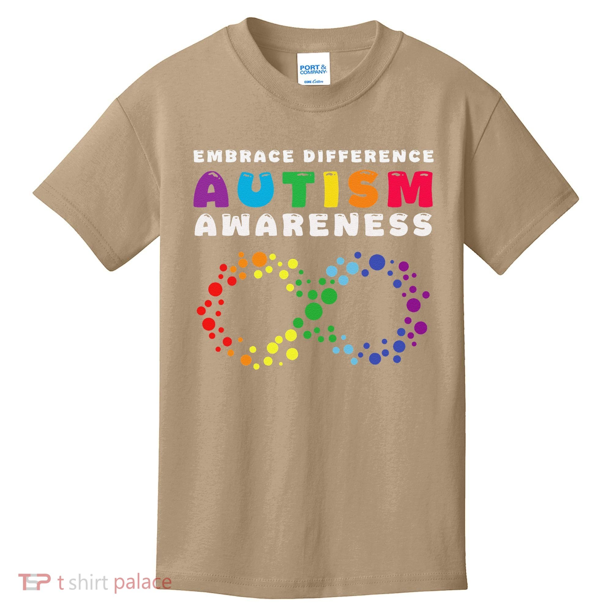 Autism Embrace The Spectrum Autism Awareness Kids T-Shirt