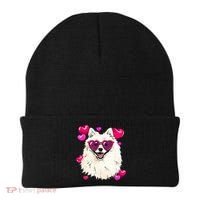 American Eskimo Valentines Day Heart Dog Lover Beanie thumb 0