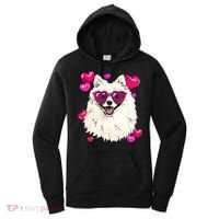 American Eskimo Valentines Day Heart Dog Lover Women's Hoodie thumb 0