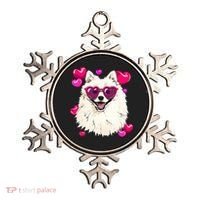 American Eskimo Valentines Day Heart Dog Lover Ornament thumb 0