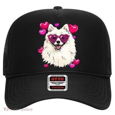 American Eskimo Valentines Day Heart Dog Lover Hat