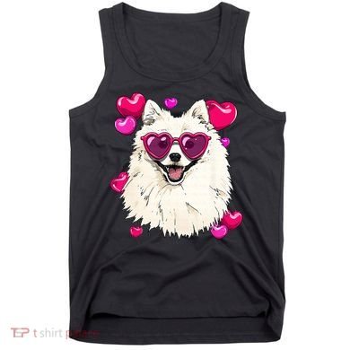 American Eskimo Valentines Day Heart Dog Lover Tank Top