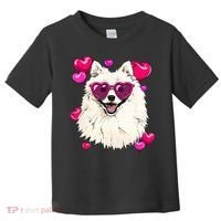 American Eskimo Valentines Day Heart Dog Lover Toddler T-Shirt thumb 0