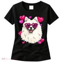 American Eskimo Valentines Day Heart Dog Lover Women's T-Shirt thumb 0