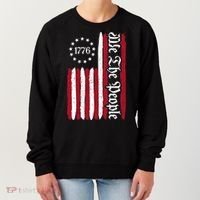 American Flag 1776 We The People Founding Fathers Constitution Women's Sweatshirt thumb 0