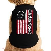 American Flag 1776 We The People Founding Fathers Constitution Doggie Tank thumb 0