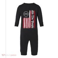 American Flag 1776 We The People Founding Fathers Constitution Infant Fleece One Piece thumb 0