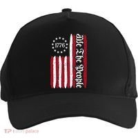 American Flag 1776 We The People Founding Fathers Constitution Five-Panel Snapback Cap thumb 0