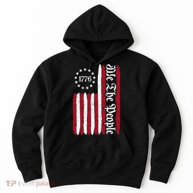 American Flag 1776 We The People Founding Fathers Constitution Hoodie