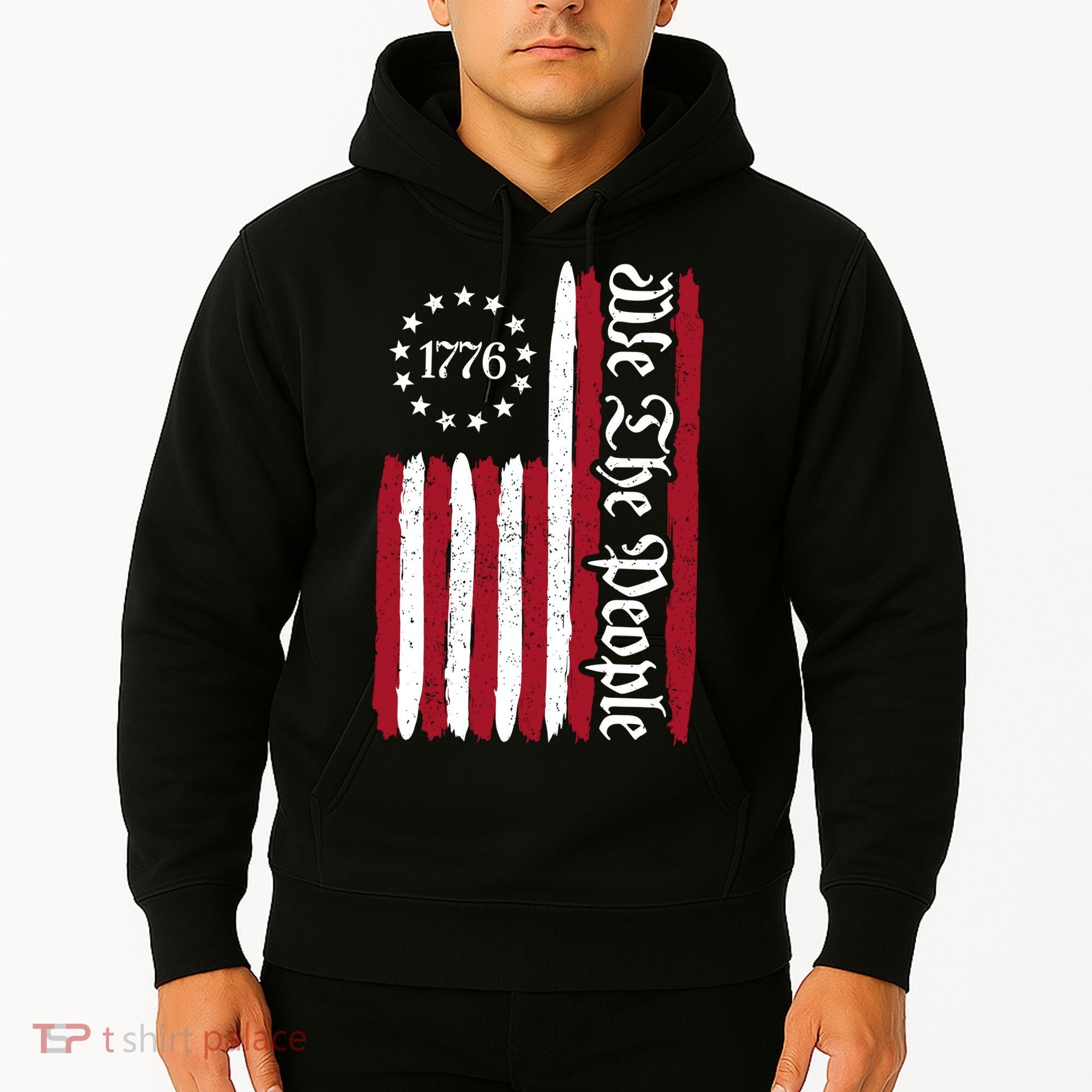 American Flag 1776 We The People Founding Fathers Constitution Hoodie