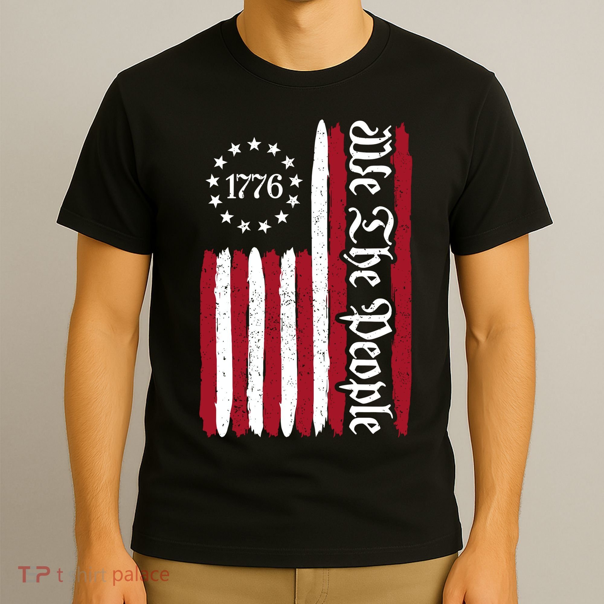 American Flag 1776 We The People Founding Fathers Constitution T-Shirt