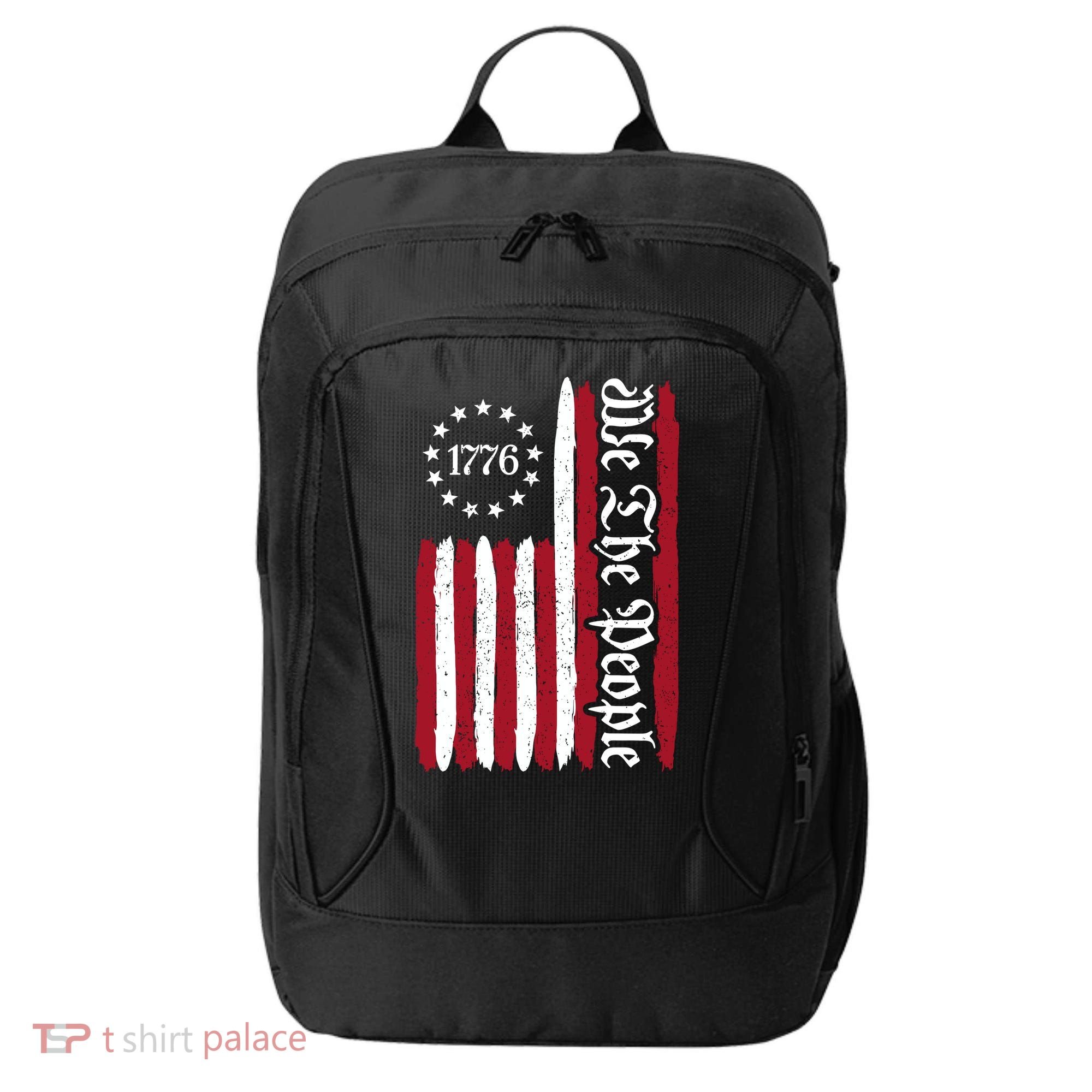American Flag 1776 We The People Founding Fathers Constitution City Backpack