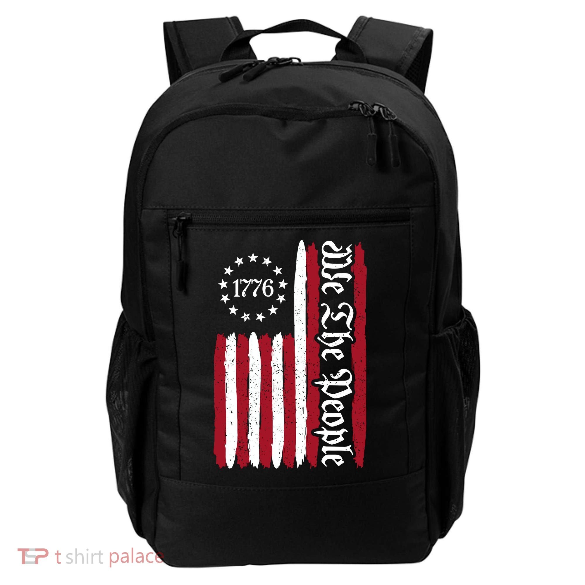 American Flag 1776 We The People Founding Fathers Constitution Backpack
