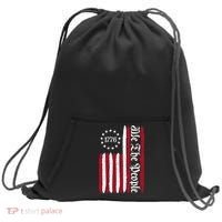 American Flag 1776 We The People Founding Fathers Constitution Sweatshirt Cinch Pack Bag thumb 0