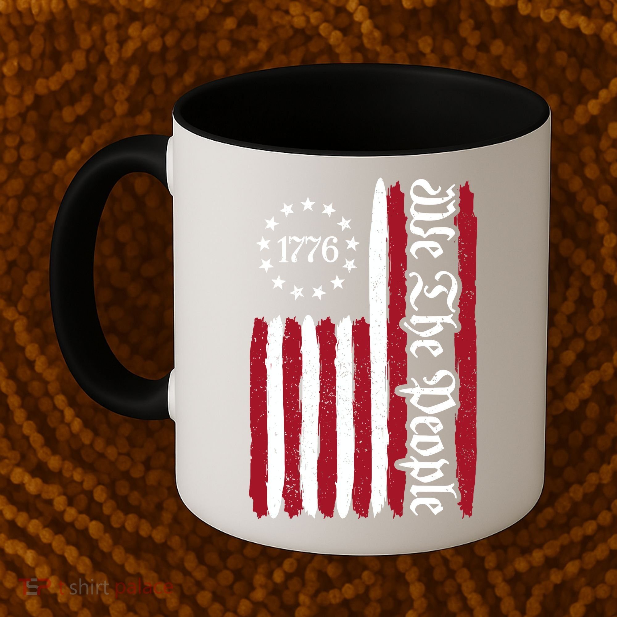 American Flag 1776 We The People Founding Fathers Constitution Coffee Mug