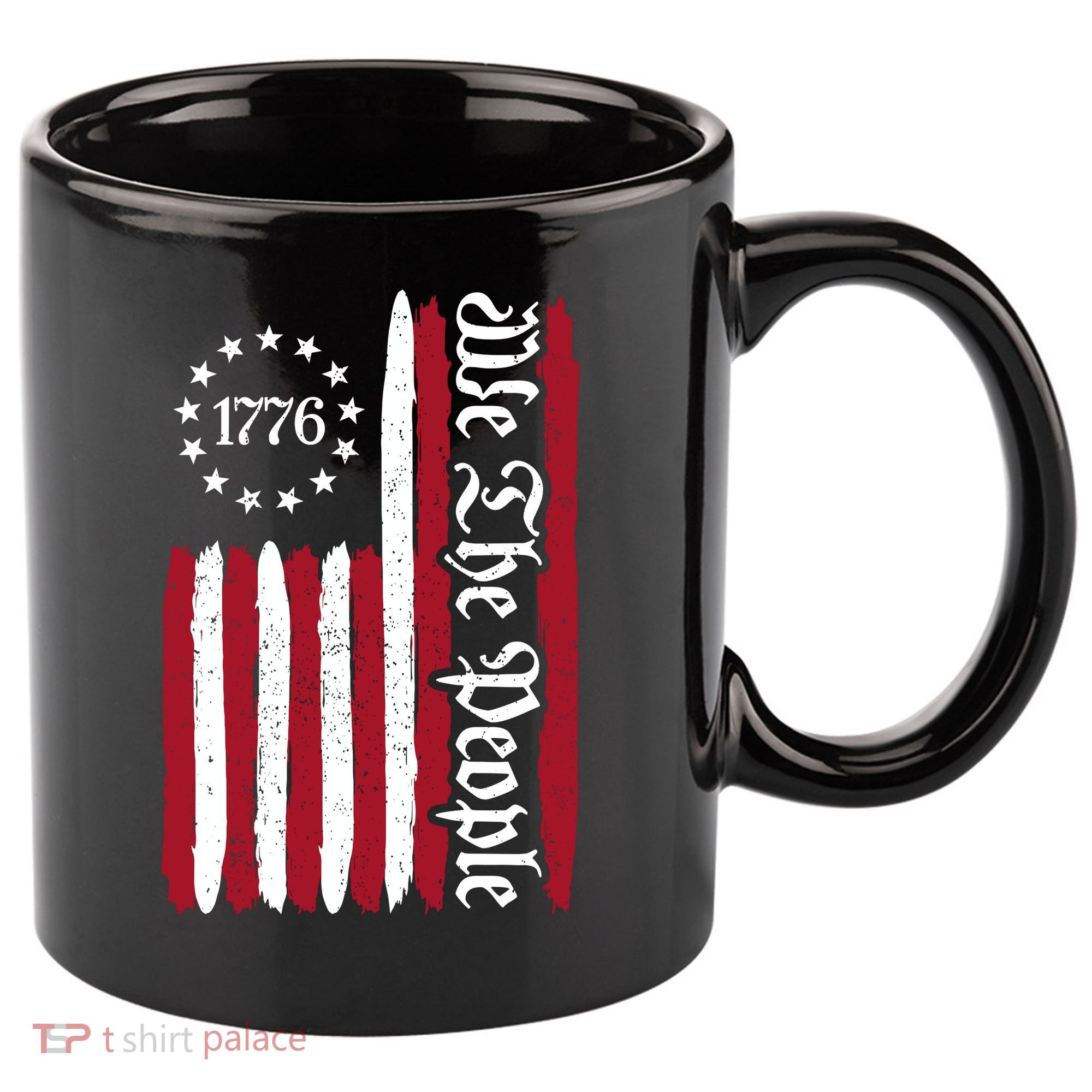 American Flag 1776 We The People Founding Fathers Constitution 11oz C Handle Ceramic Mug