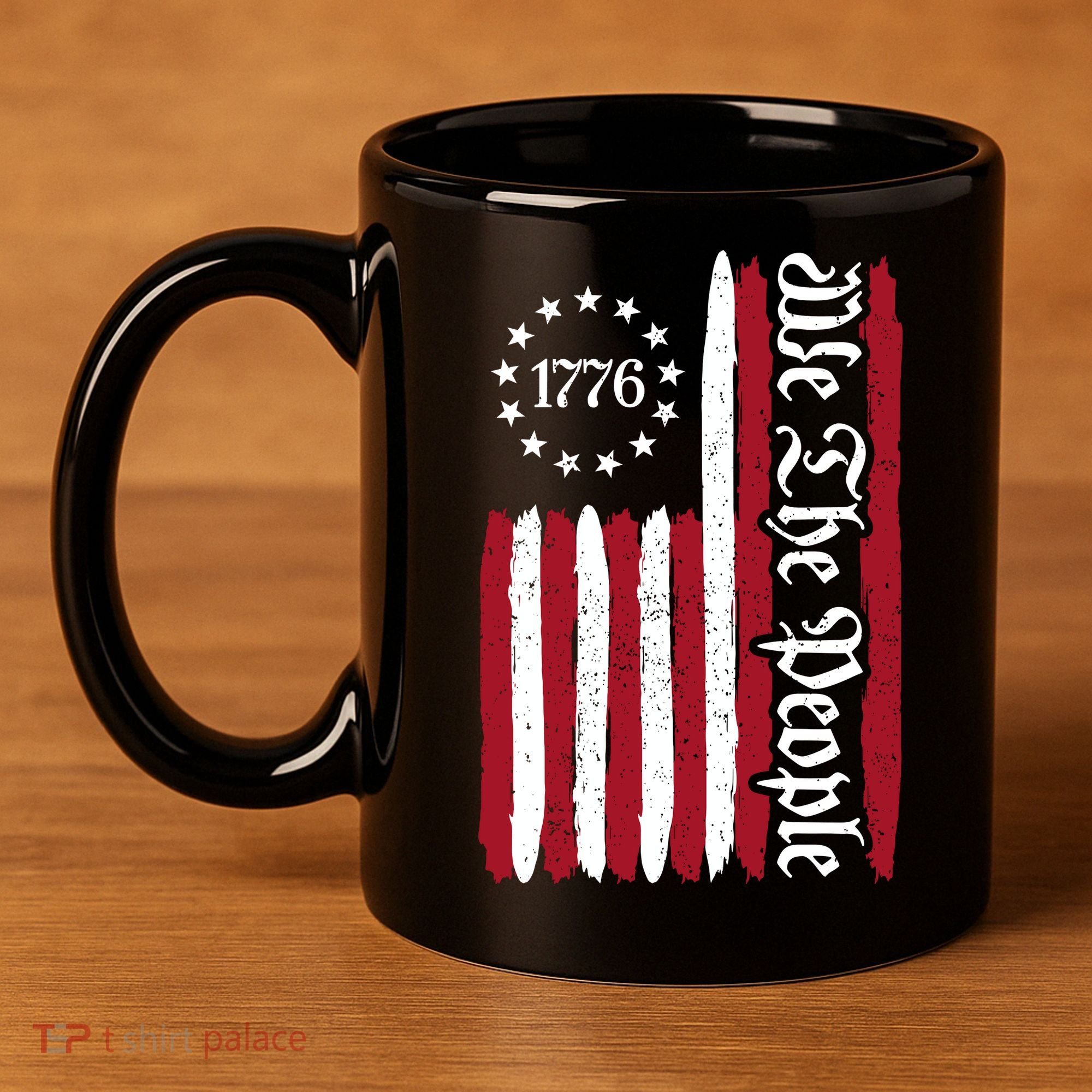 American Flag 1776 We The People Founding Fathers Constitution 11oz C Handle Ceramic Mug