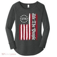 American Flag 1776 We The People Founding Fathers Constitution Women's Perfect Tri Tunic Long Sleeve Shirt thumb 0