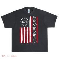 American Flag 1776 We The People Founding Fathers Constitution Urban Oversized Heavyweight T-Shirt thumb 0