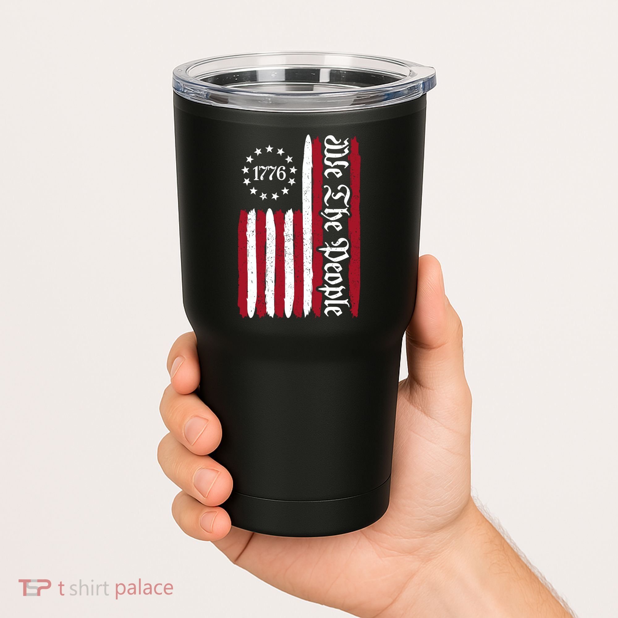 American Flag 1776 We The People Founding Fathers Constitution Tumbler