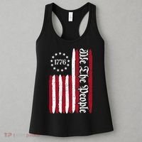 American Flag 1776 We The People Founding Fathers Constitution Women's Tank Top thumb 3