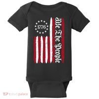 American Flag 1776 We The People Founding Fathers Constitution Baby Bodysuit thumb 0