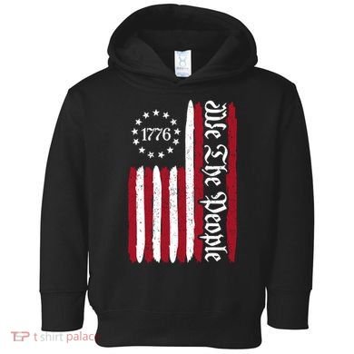 American Flag 1776 We The People Founding Fathers Constitution Toddler Hoodie