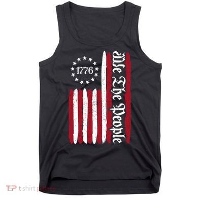 American Flag 1776 We The People Founding Fathers Constitution Tank Top