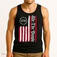 American Flag 1776 We The People Founding Fathers Constitution Tank Top thumb 3